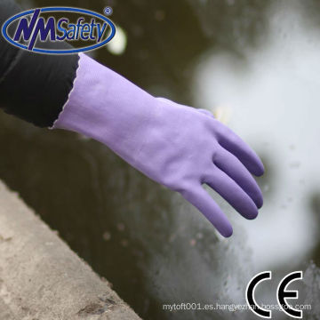 Guantes NMSAFETY con puños largos para examen de pvc